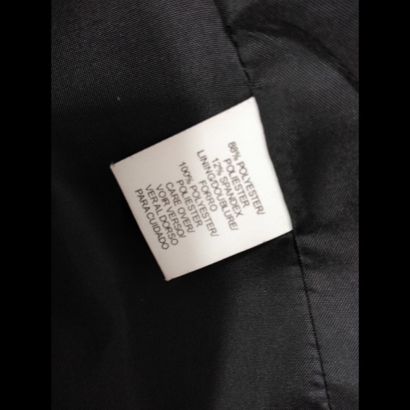 Ann Klein Black Pinstripe Blazer Size 14 - Picture 5 of 6